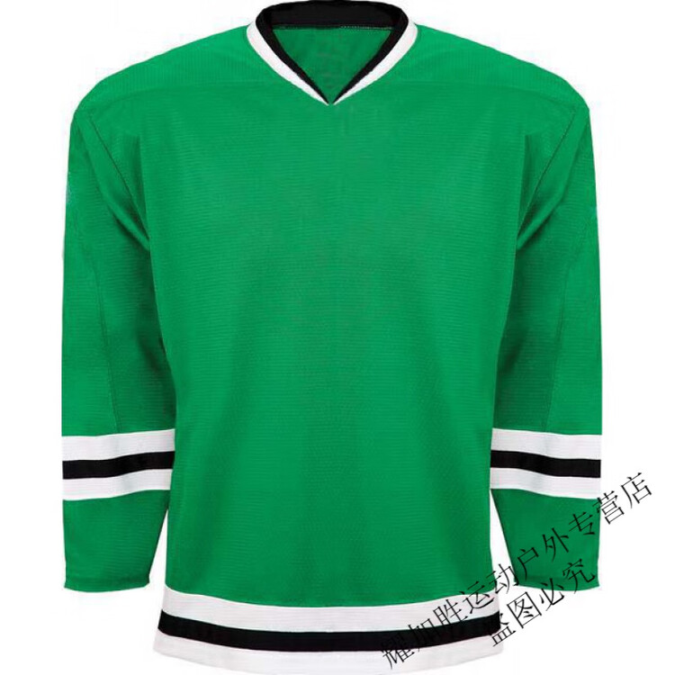 

He Jiagong Хоккейная футболка, тренировочный костюм для хоккея, быстросохнущая форма, зеленый и белый, размер M