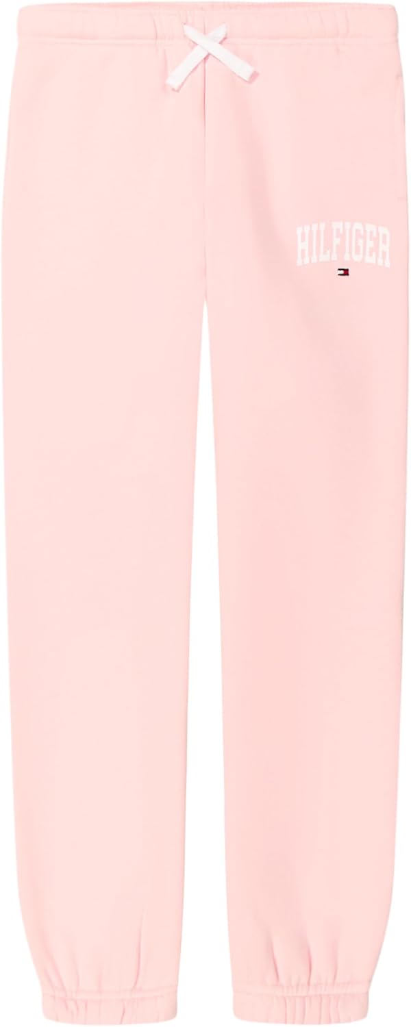 

Флисовые спортивные брюки Tommy Hilfiger для девочек с ребристыми манжетами и функциональными боковыми карманами, Blushing Bride