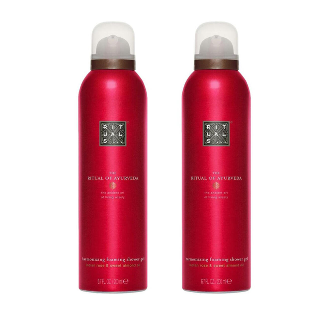 

Гель для душа doppelpack the ritual of ayurveda harmonizing foaming shower gel Rituals, объем 400мл