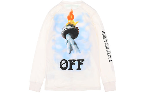 Толстовка c o virgil abloh statue of liberty sweater 'black white blue' Off-White, черный — фото 2