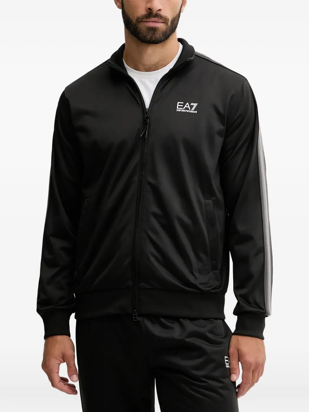 

Комплект из толстовки и брюк с логотипом Ea7 Emporio Armani, черный