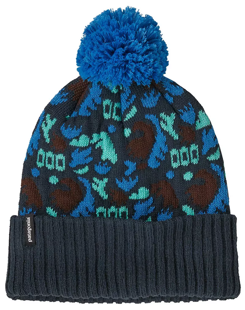

Шапка Patagonia Powder Town, цвет Across Oceans/Smolder Blue