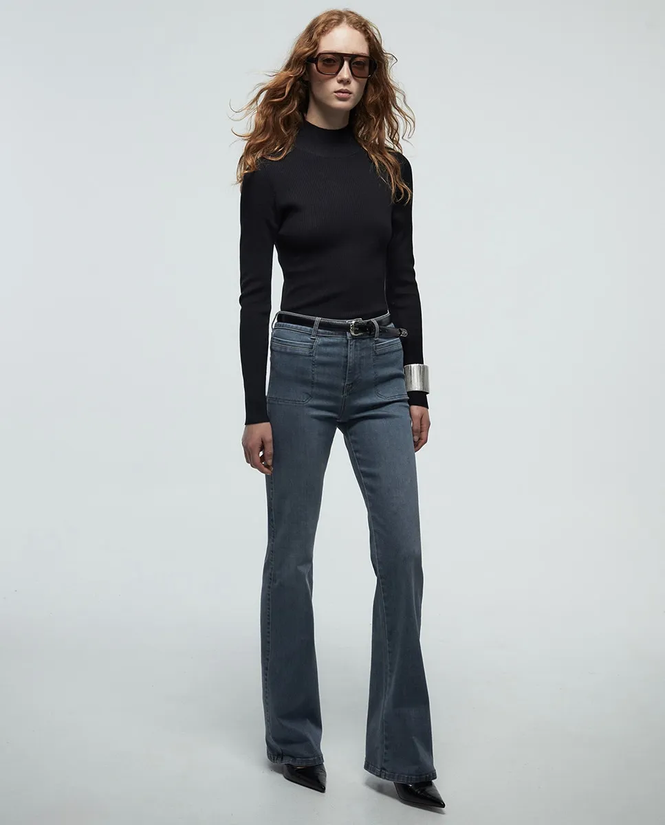 

Узкие расклешенные джинсы Sfera, серый