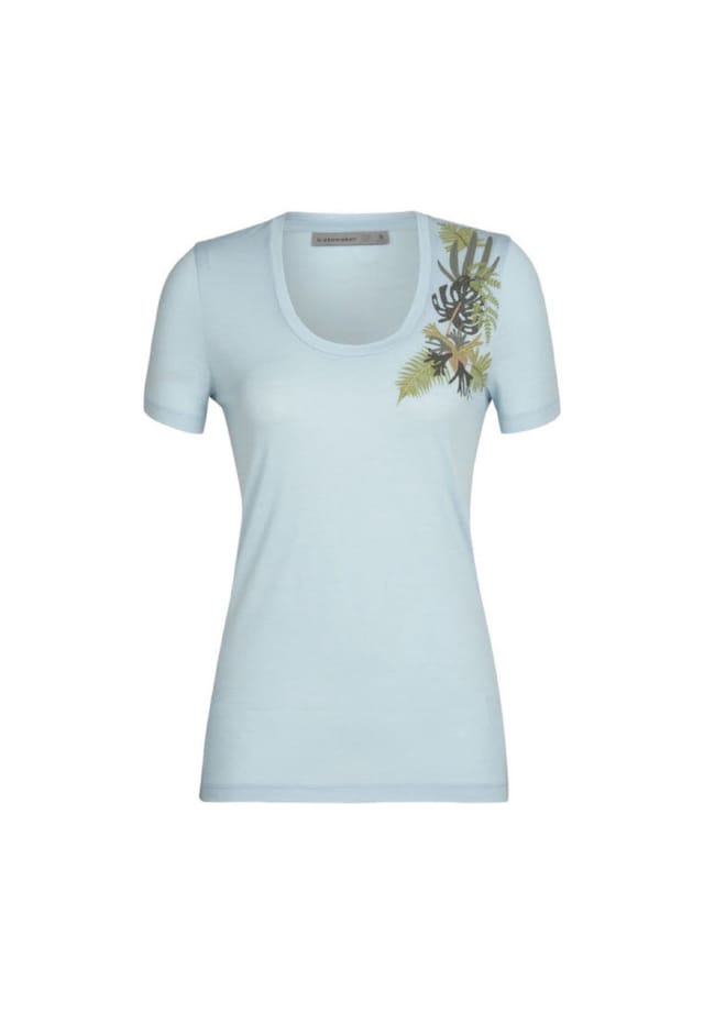 

Футболка с tech lite ii ss scoop tee Icebreaker, голубой