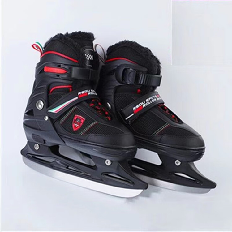 

EDEA Толстые коньки с флисовой подкладкой для фигурного катания, черные, размер 42, XL[-45]