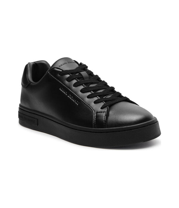 

Кроссовки мужские Armani Exchange кожаные однотонные, черный
