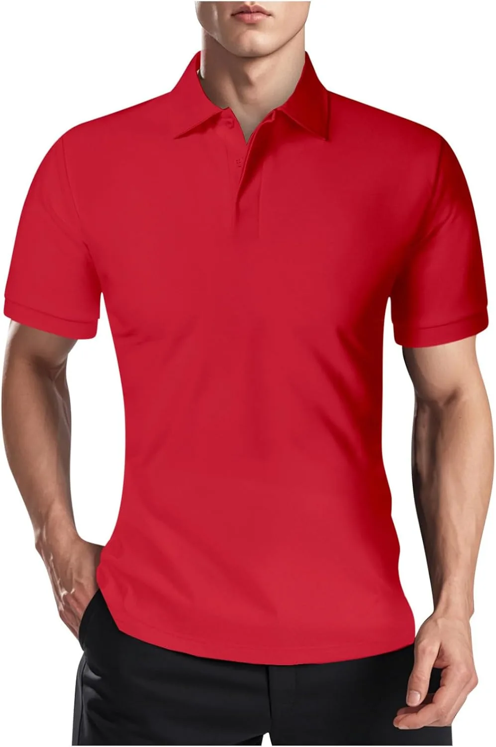 

Классическая поло для мужчин Casual Premium Tee с коротким рукавом FZYLQY