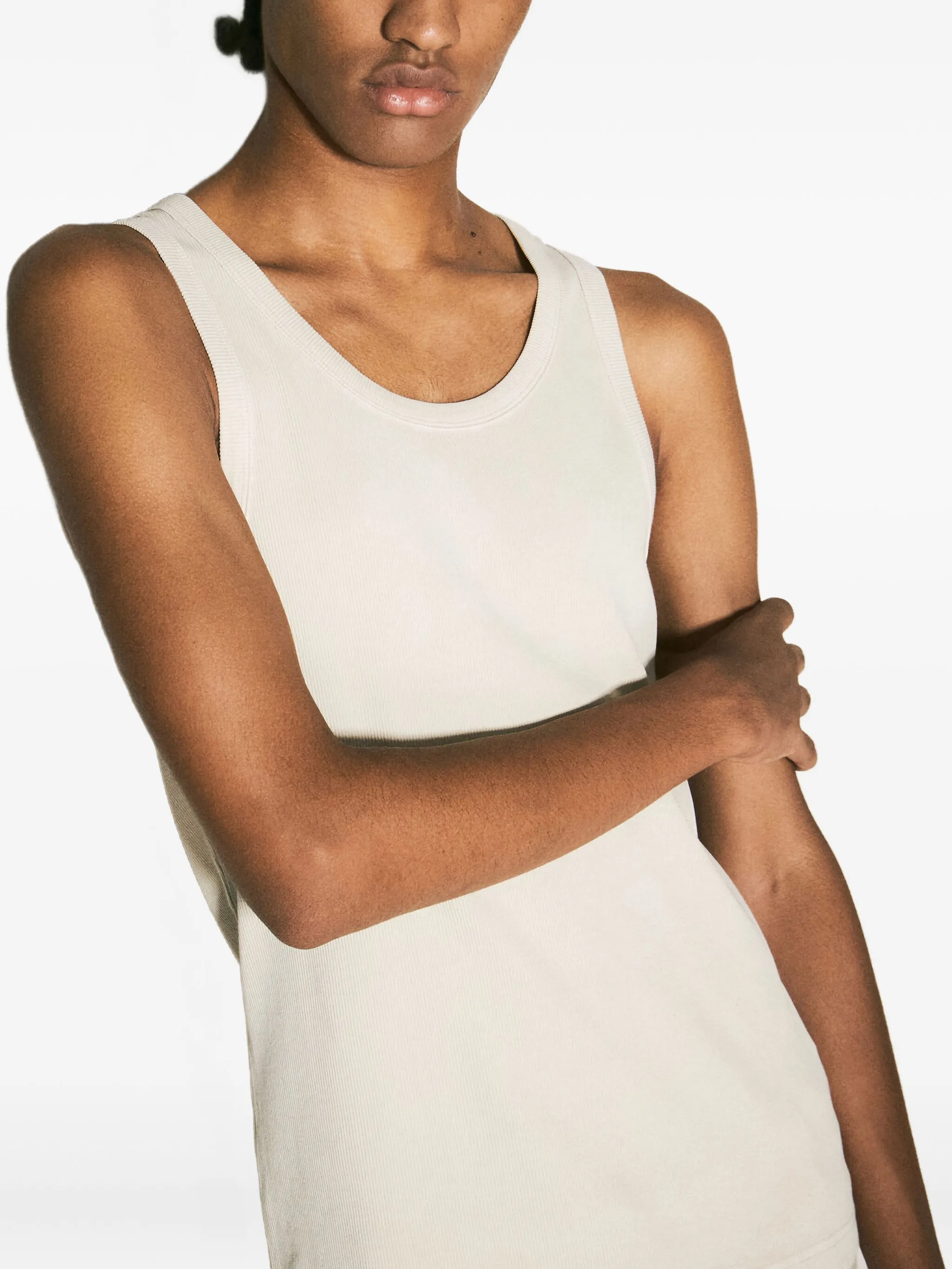 

Топ с круглым вырезом Entire Studios, бежевый