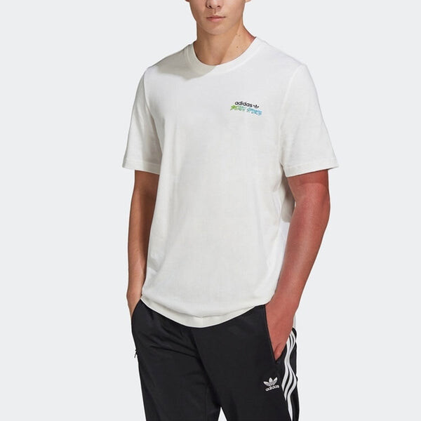 Футболка adidas originals Graphic Stoked Fish Flowers T-shirt 'White Multi-Color', белый — фото 3