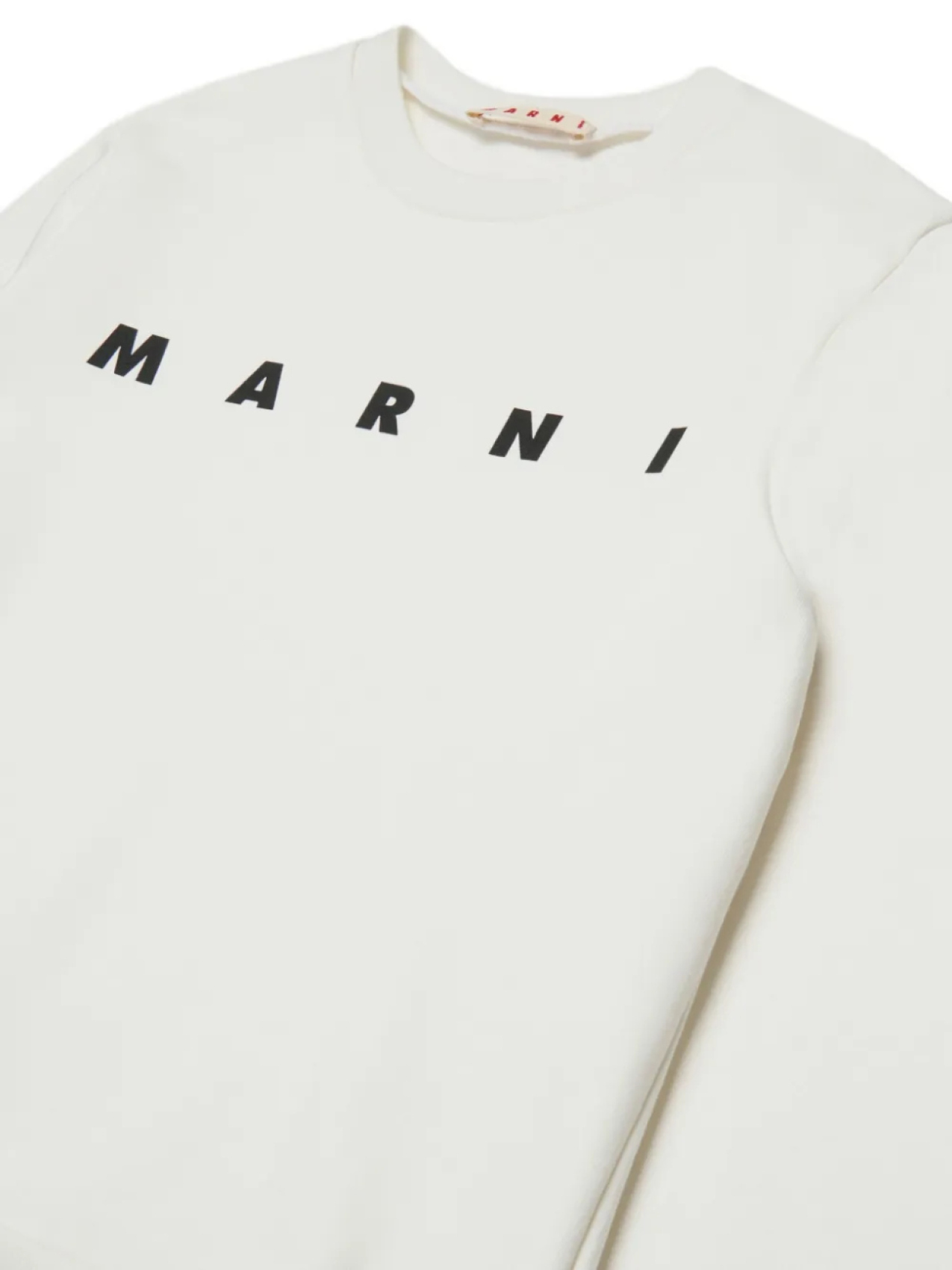 Детская хлопковая толстовка Marni Kids, белый — фото 3