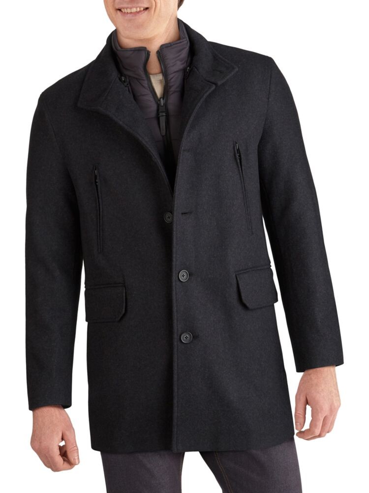 

Куртка Melton 3-в-1 Cole Haan, цвет Charcoal
