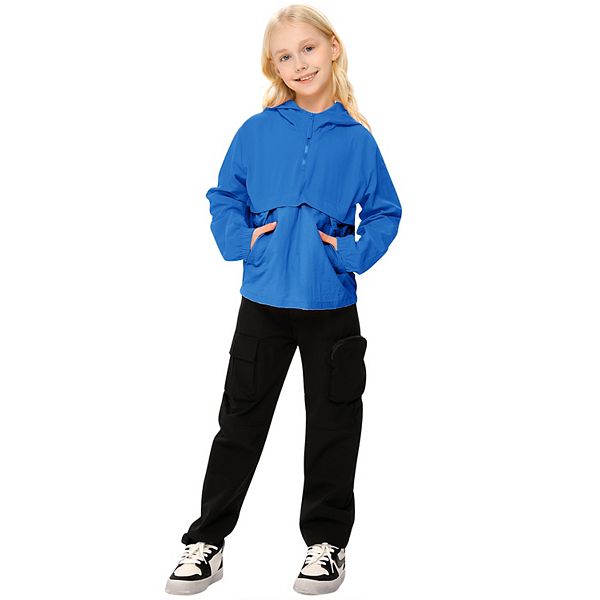 

Детский легкий складной дождевик waterproof windproof с капюшоном Maxxis Merch, Blue