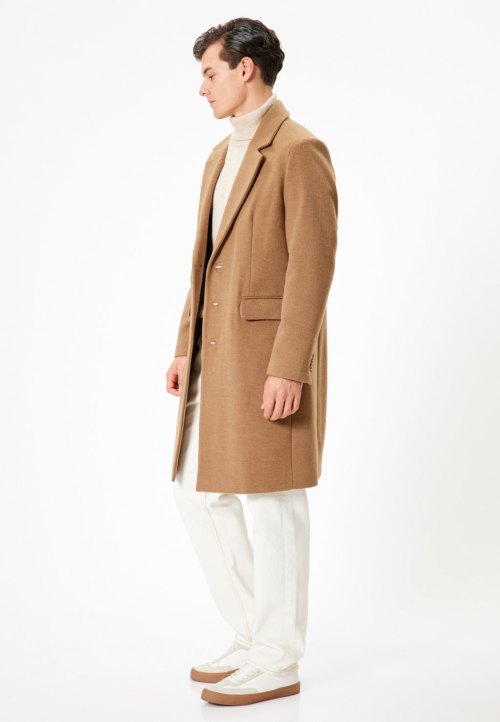 

Классическое пальто Koton, светло-коричневый