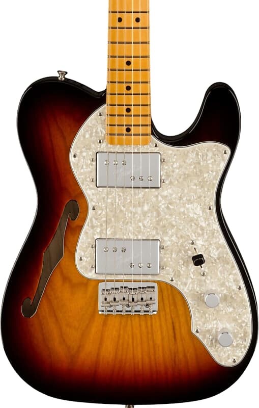 

Электрогитара Fender American Vintage II 1972 Telecaster Electric Guitar Thinline Maple Fingerboard, 3-Color Sunburst