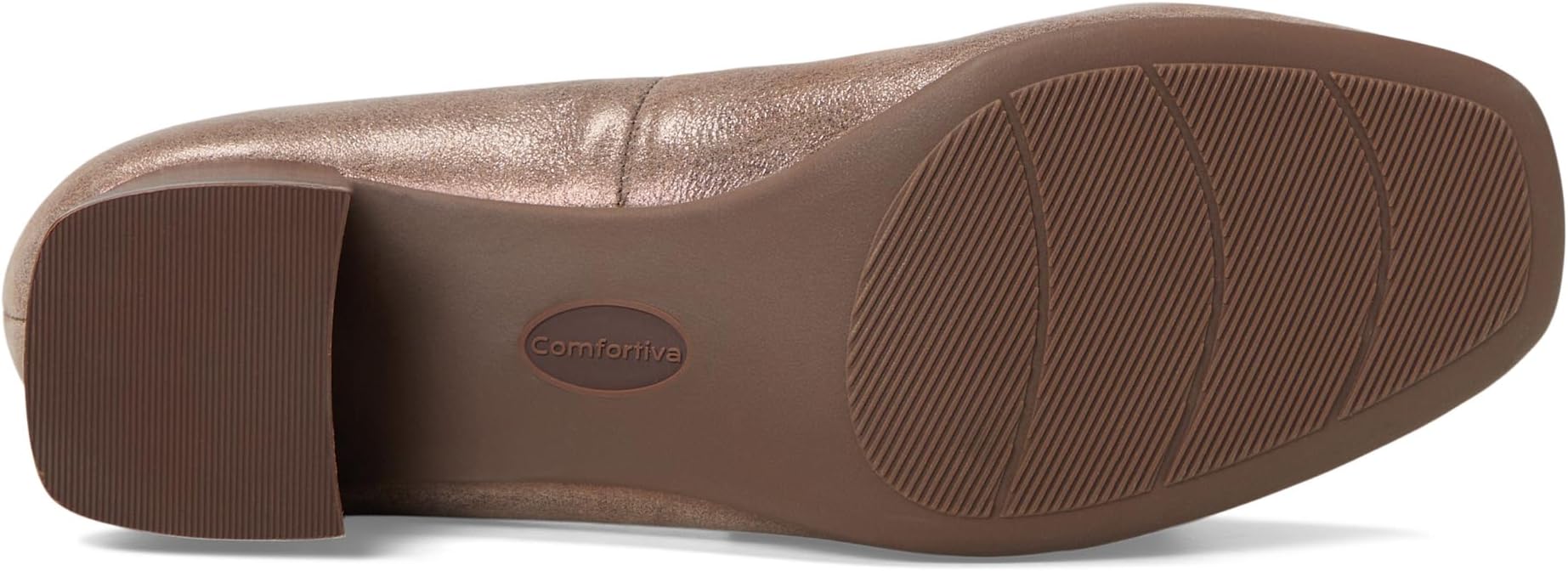 Туфли Comfortiva Peach, Coffee Metallic Suede — фото 3