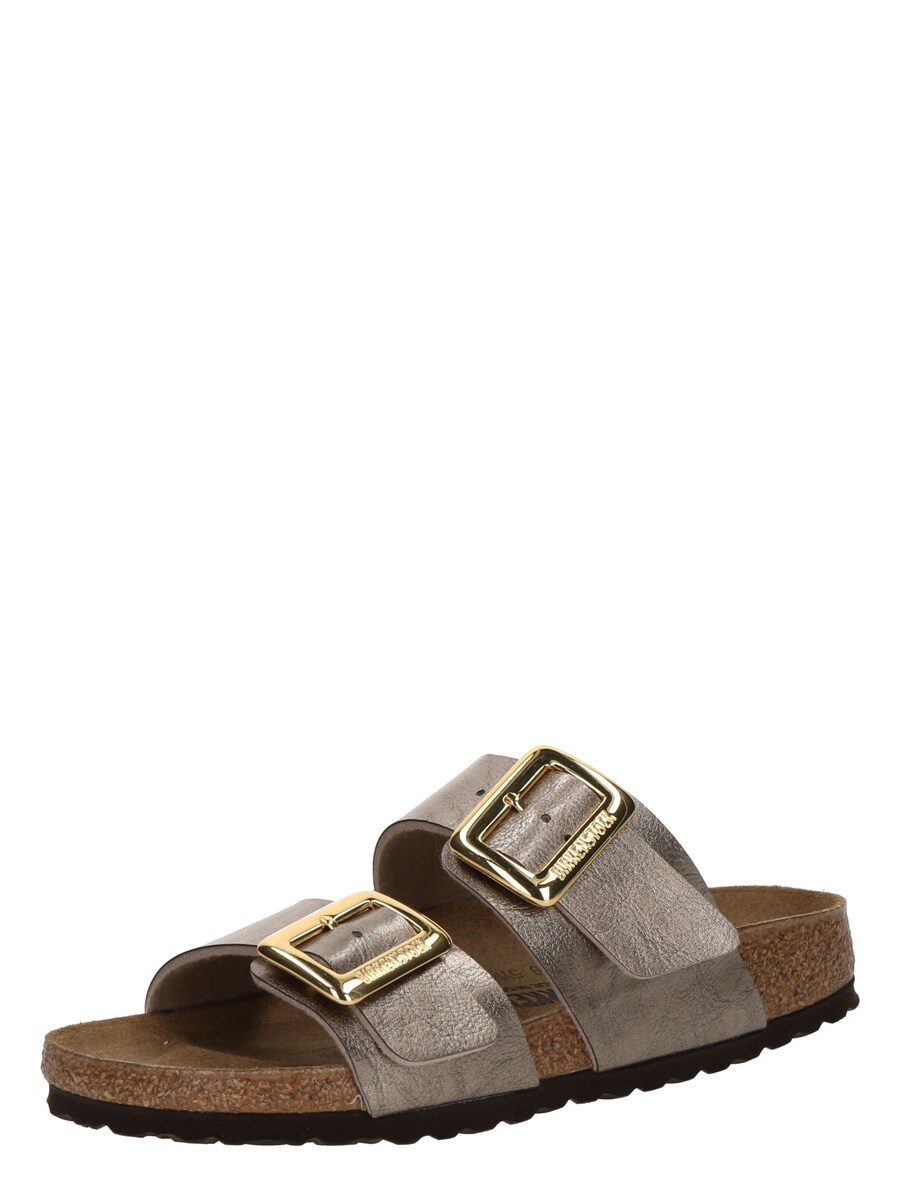 Мюли BIRKENSTOCK Sydney Cushion Buckle, серо-коричневый