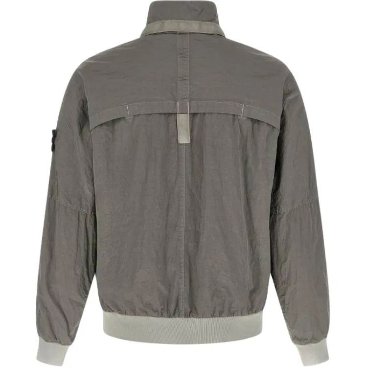 Куртка-бомбер с патчем логотипа STONE ISLAND, Gray — фото 3