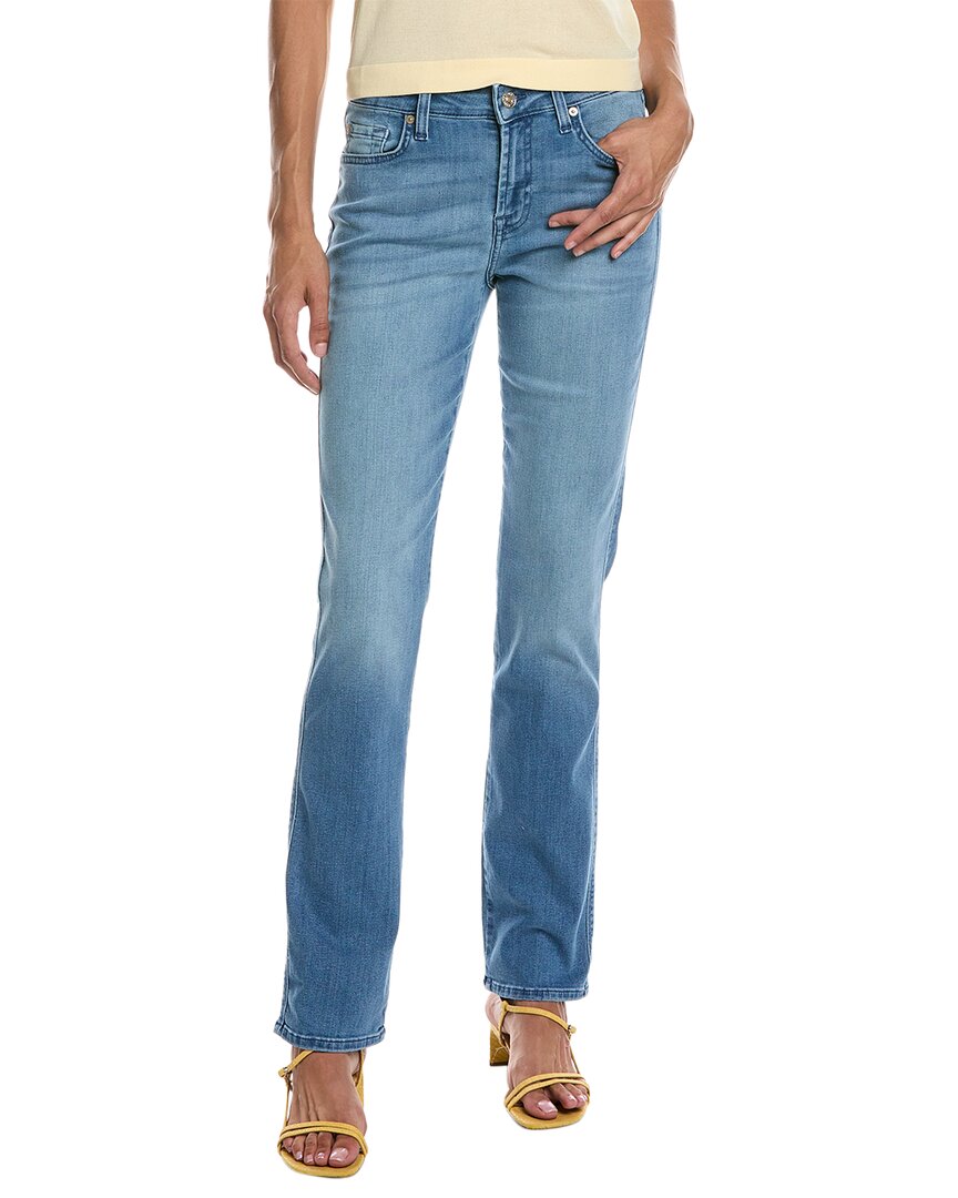 

7 For All Mankind Kimmie Form Fitted Slim Evolution Прямые джинсы, синий