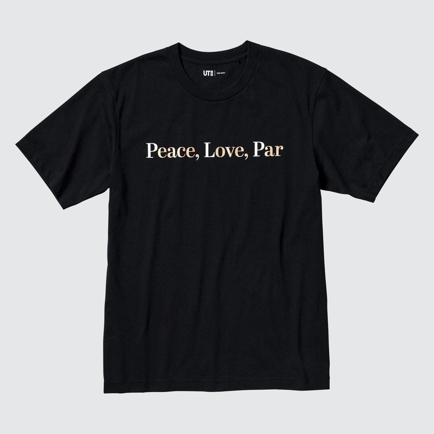 

Футболка Uniqlo Peace For All Adam Scott с коротким рукавом и рисунком, черный