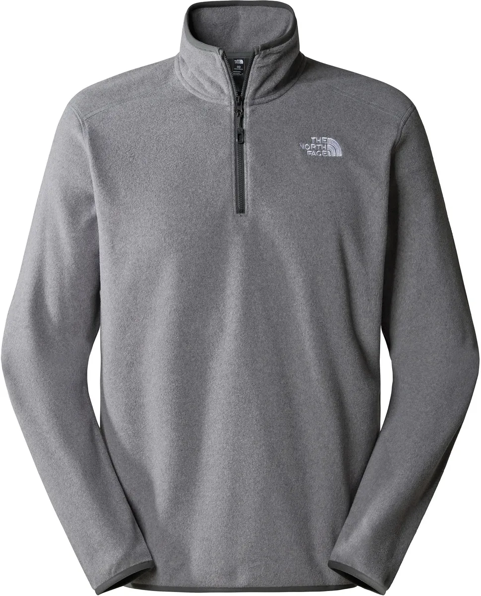 

Флисовый свитер The North Face "M 100 GLACIER 1/4 ZIP - EU" с изящной вышивкой логотипа, серый