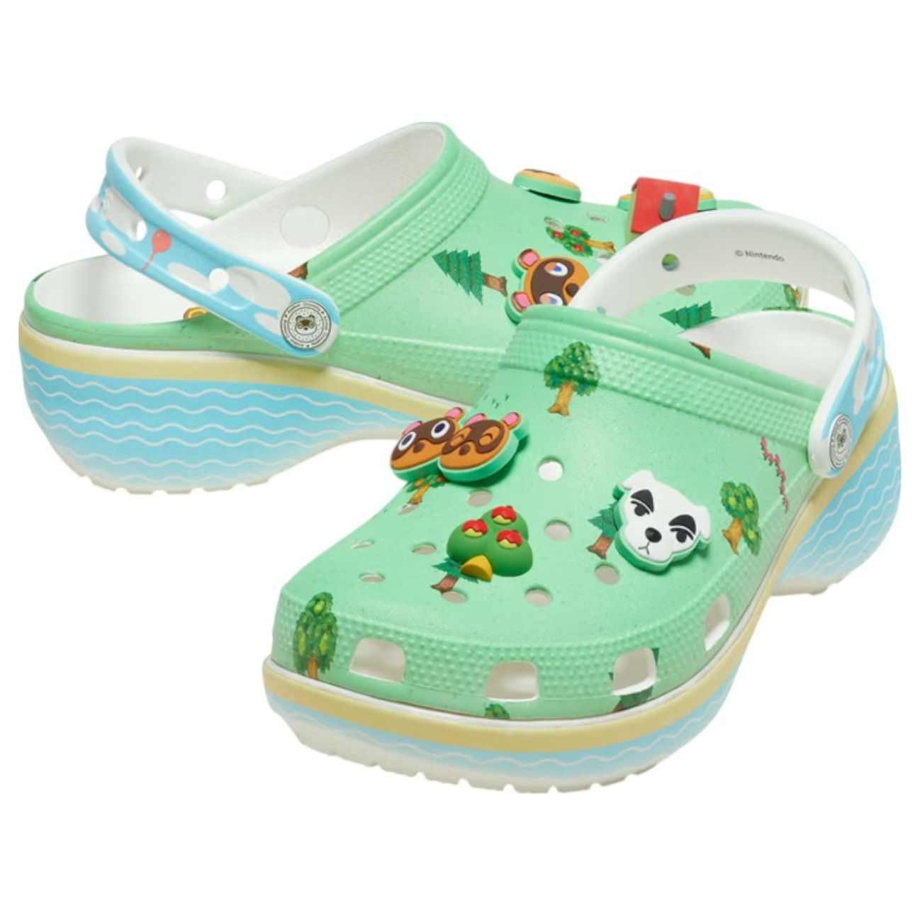 Сандалии (WMNS) Crocs Platform Clog 'Animal Crossing' — фото 4