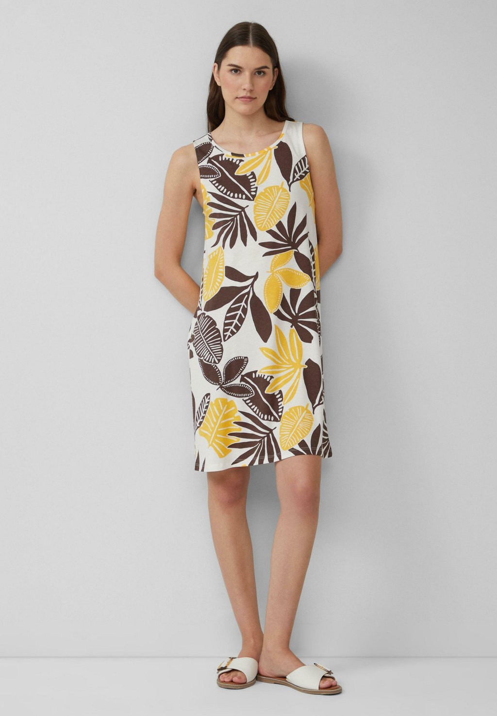 

Платье из джерси KURZES MIT CUT-OUT-DETAIL s.Oliver, кремовый
