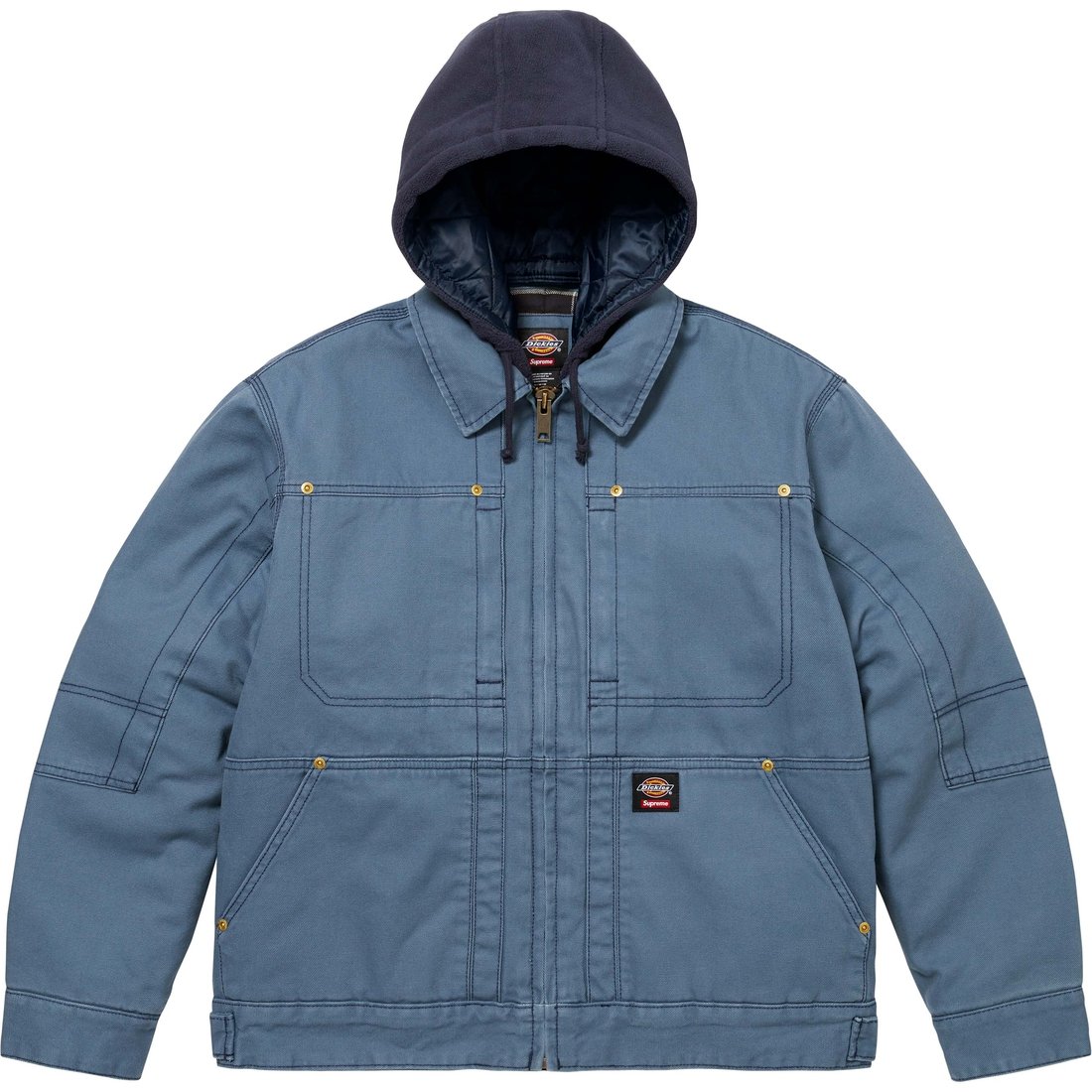 

Supreme Рабочая куртка с капюшоном Dickies, Light Blue/Light Blue