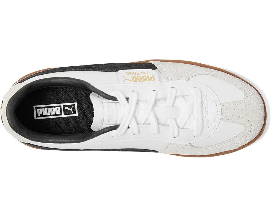 Кроссовки PUMA Kids Palermo (Little Kid), Puma White/Vapor Gray/Gum — фото 2