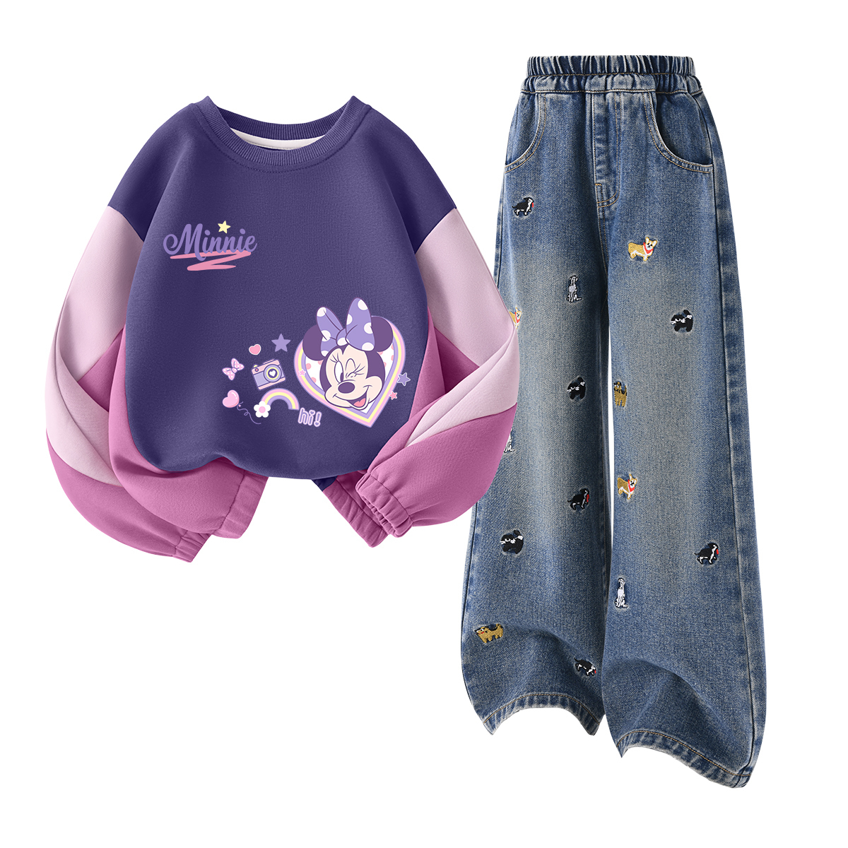 

Детская повседневная спортивная одежда Disney, фиолетовый