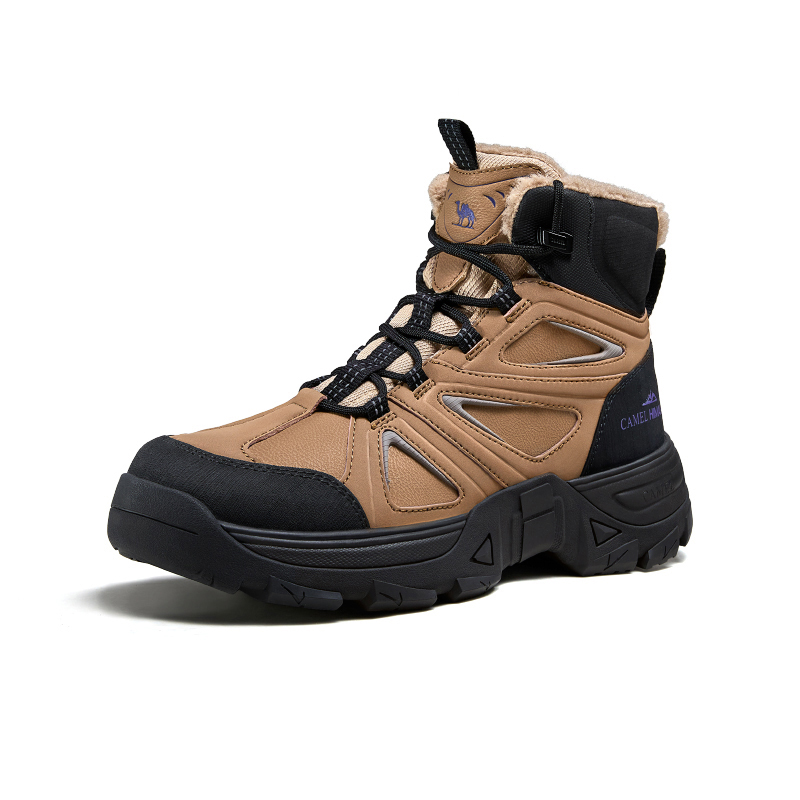 

Теплые, нескользящие, короткие, мужские ботинки Compass, высота 5 см CAMEL, Brown/Black