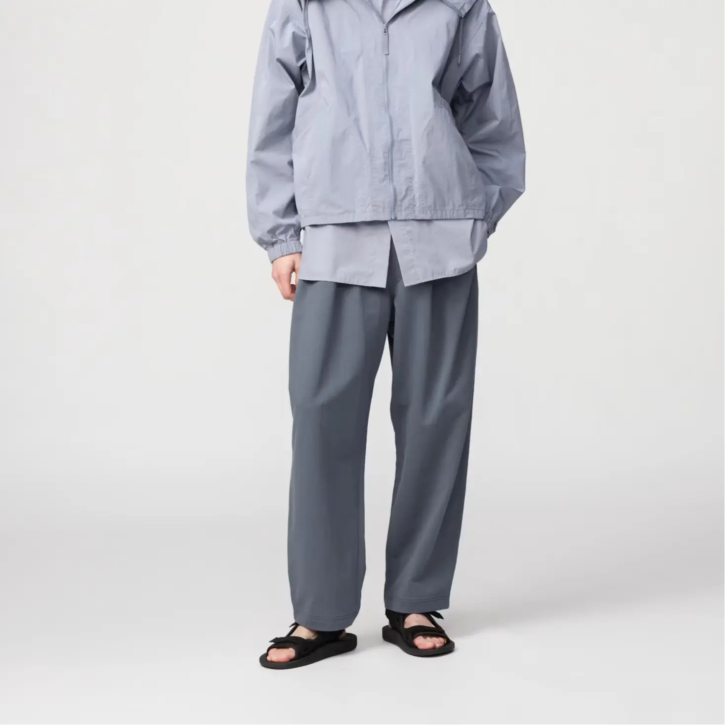 Повседневные брюки U Collection SS25 мужские gray UNIQLO, серый — фото 3
