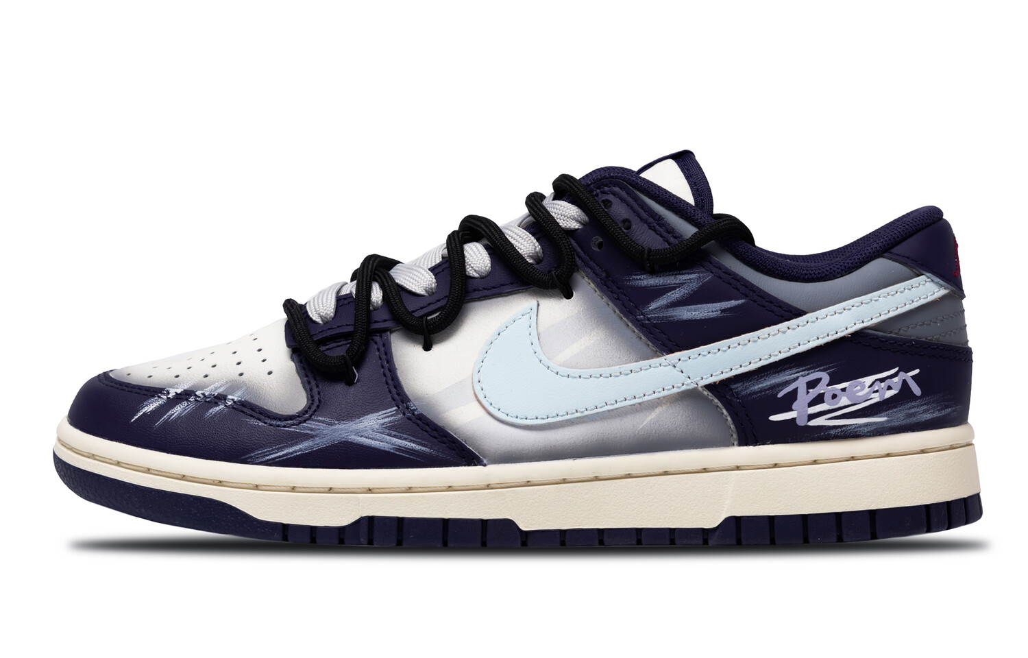 

Кроссовки Nike Dunk Skateboarding Shoes Men Low-top White, фиолетовый