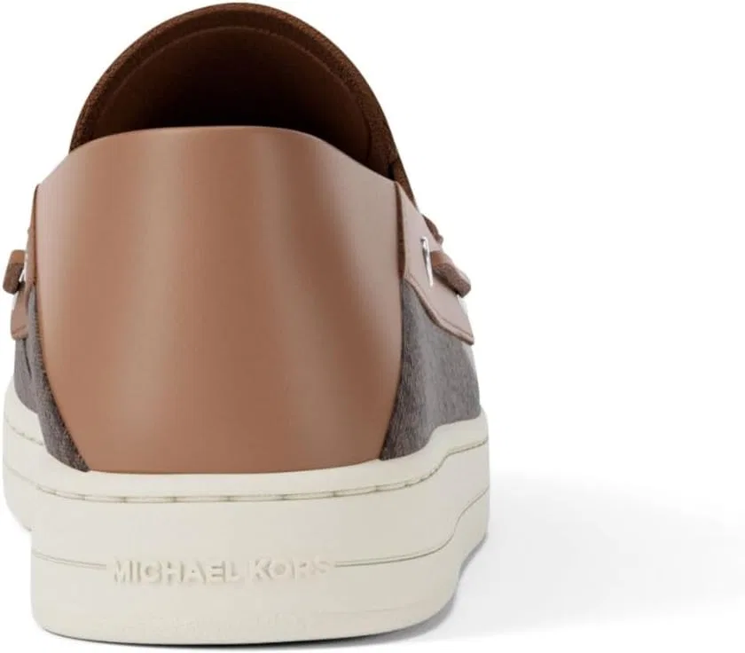 Мокасины с логотипом Michael Kors, Signature Twill/Brown Multi — фото 4