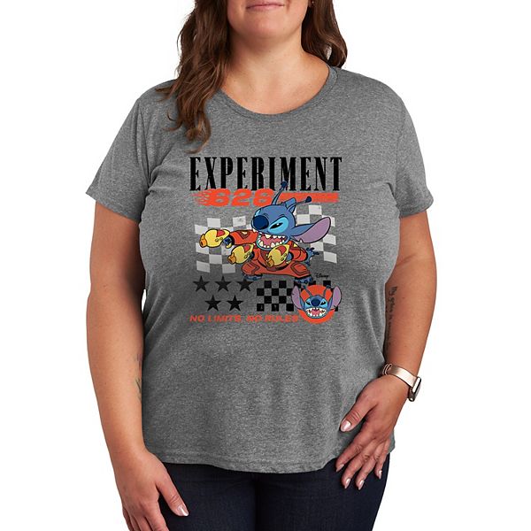 

Футболка Lilo & Stitch Plus Size Experiment 626 Disney, Heather Gray