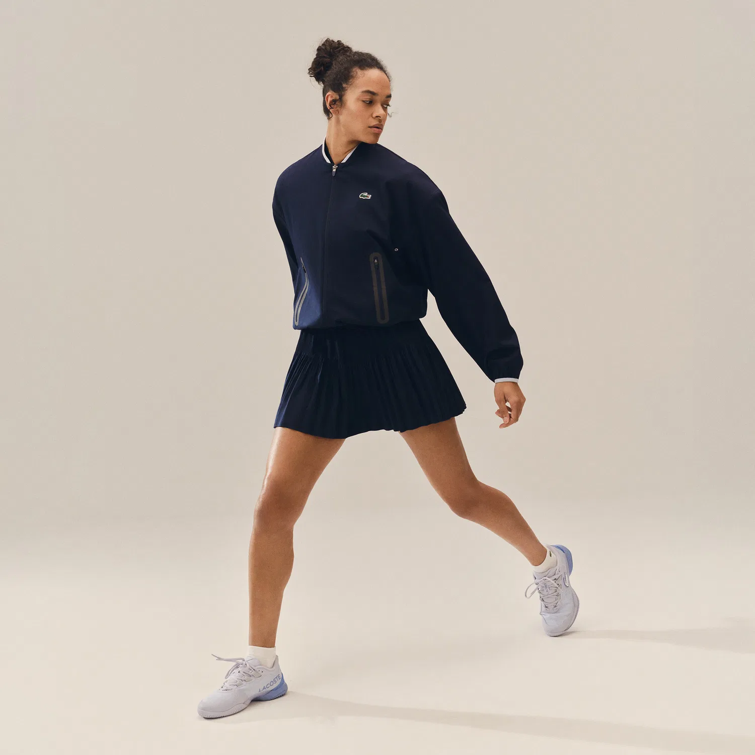 Куртка теннисная Lacoste, тёмно-синяя