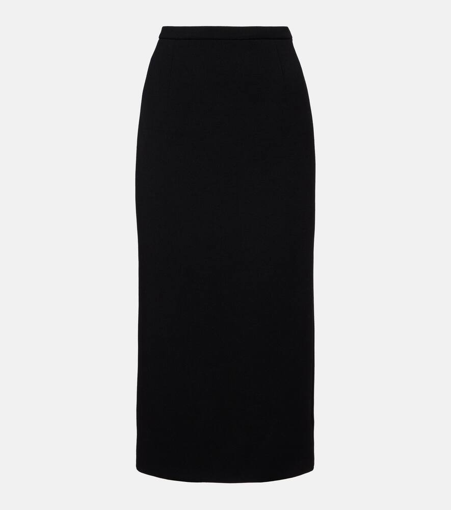 

Шерстяная миди-юбка с добавлением других материалов Givenchy, Black