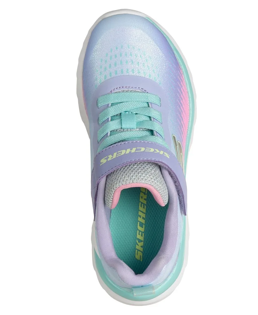 Детские кроссовки Boundless - Color Blitz с застежкой-ремешком от Finish Line для девочек Skechers, lavender, мультиколор — фото 4