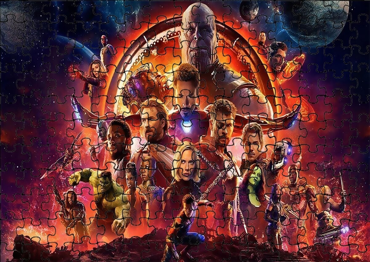 

Пазл 96 деталей: Marvel's Avengers + Сумка с принтом bez marki