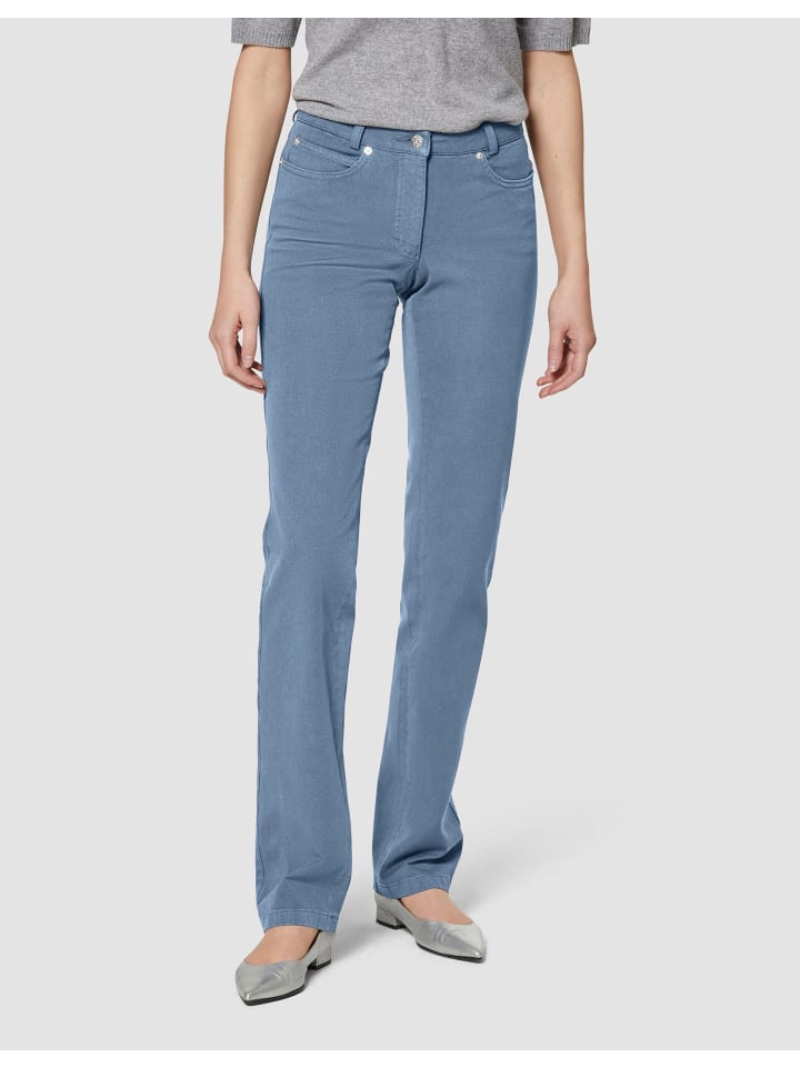 

MADELEINE Узкие джинсы с пятью карманами дымчато-синего цвета