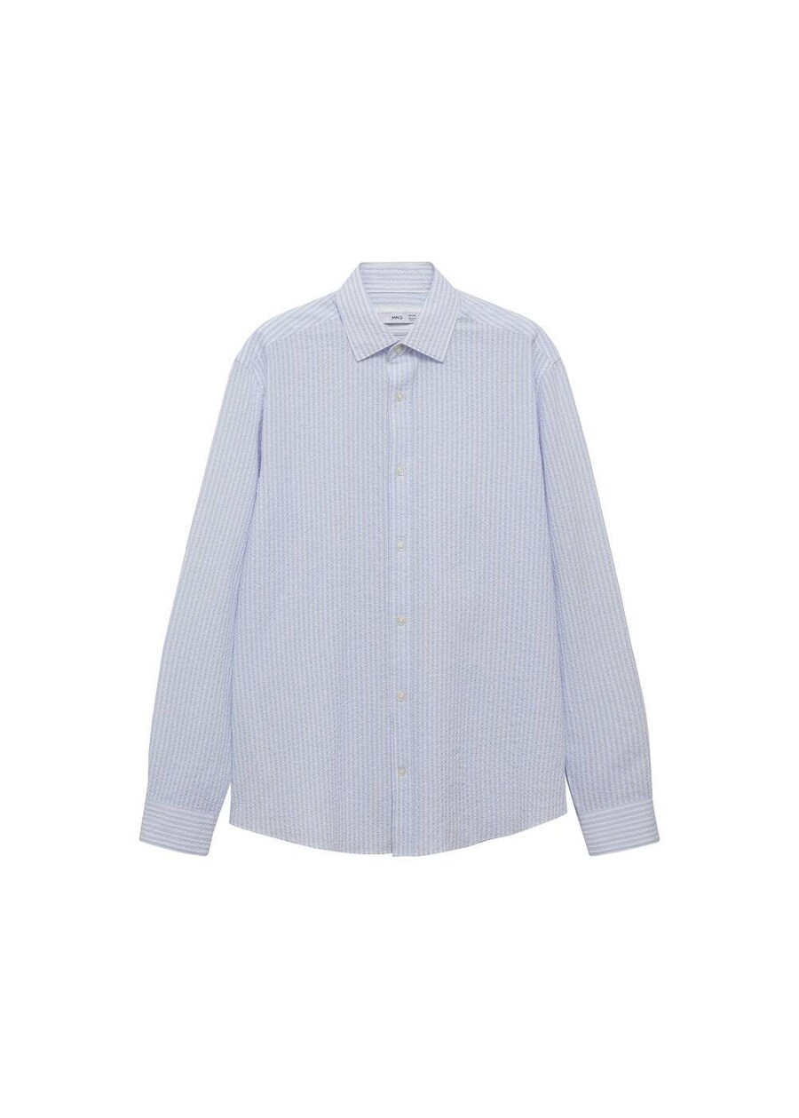 

Рубашка на пуговицах классического кроя MANGO MAN Kissos, Pastel blue