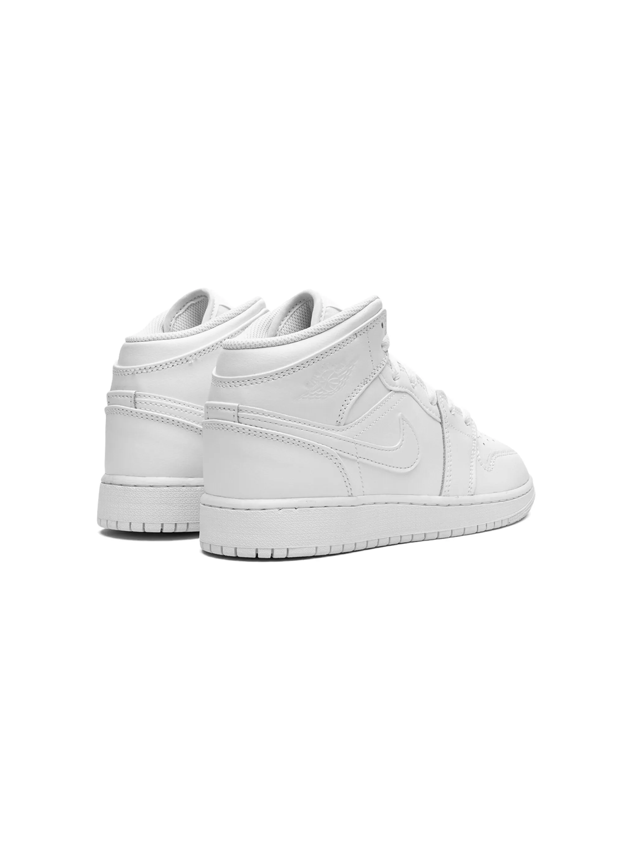 Кроссовки Air Jordan 1 Mid Nike Kids, белый — фото 3