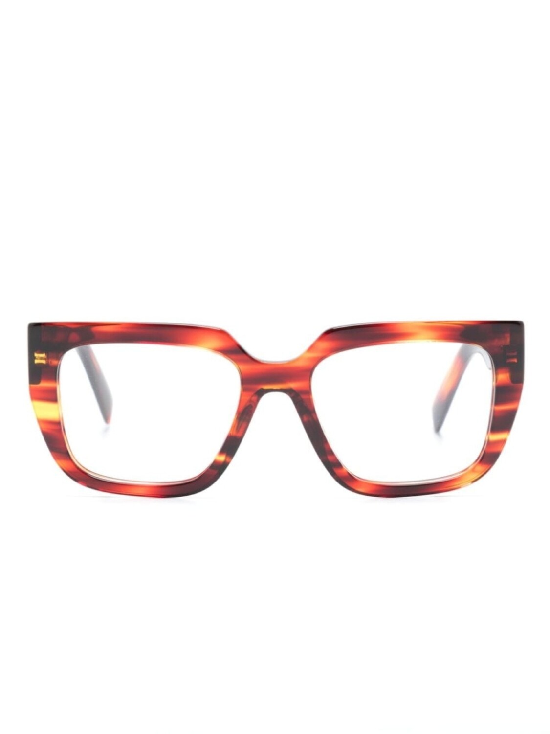 

Prada Eyewear очки в квадратной оправе с принтом, коричневый
