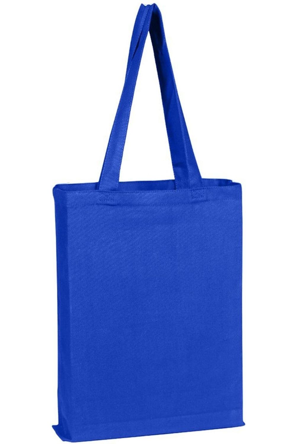 

Холщовая сумка-шоппер с боковой вставкой Q-Tees, Royal