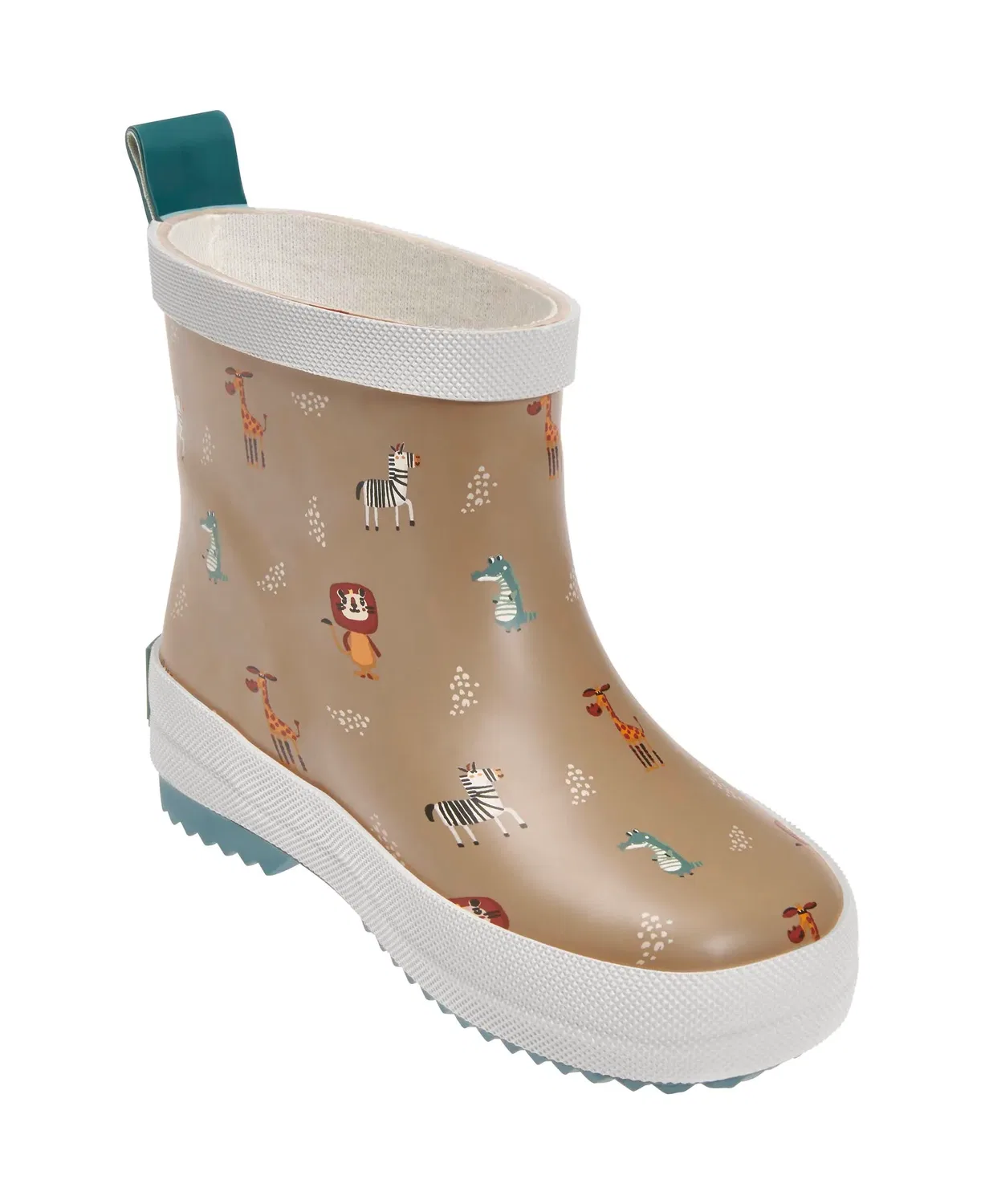 Резиновые сапоги с дикими животными, Playshoes, коричневый — фото 4