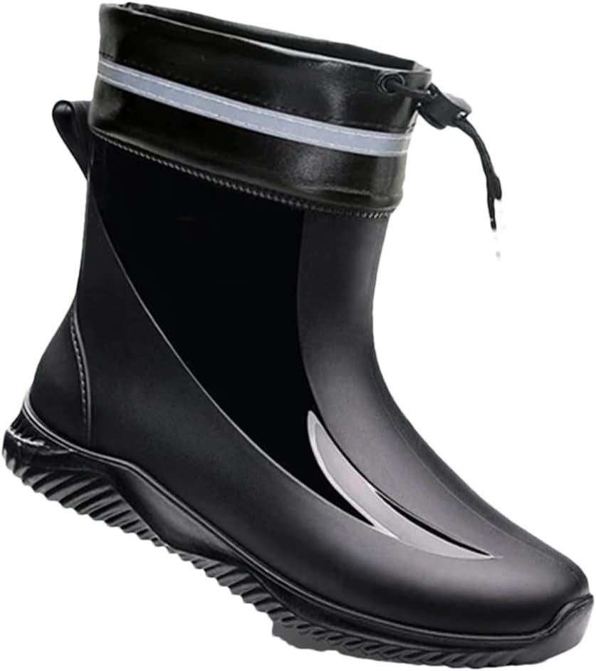 

Мужские короткие резиновые сапоги Wjnvfioo, противоскользящие, износостойкие, для улицы, с хлопком, водонепроницаемые, Waterproof Opening