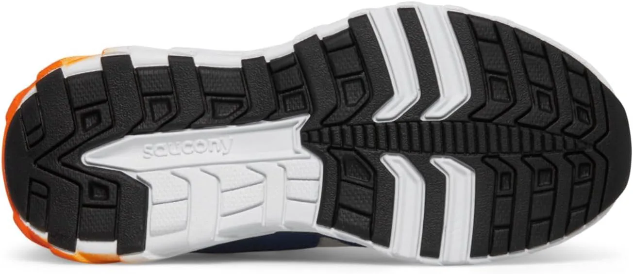 Saucony Unisex-Child Wind Alternative Closure 2.0, серый/темно-синий/оранжевый — фото 2