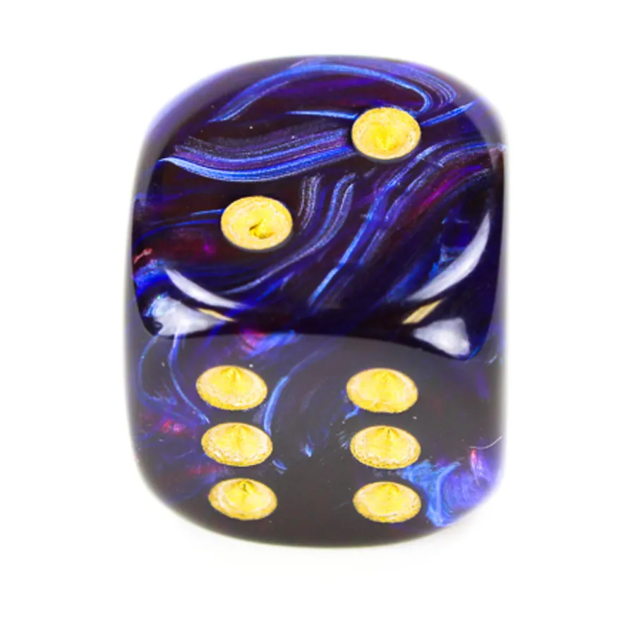 

d6 20 мм Фиолетовый с золотом (2), Dice - Lustrous - d6 (Chessex)
