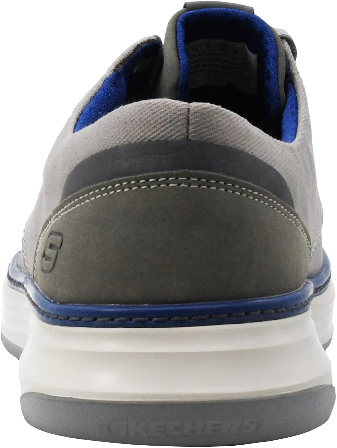 Мужские кроссовки Skechers USA Moreno - Ederson Low Profile с шнуровкой, серый — фото 3