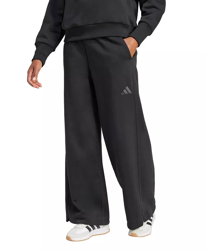 

Женские свободные флисовые брюки All SZN с широкими штанинами adidas, черный
