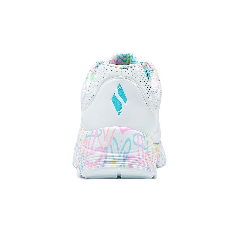 Skechers Kids Износостойкие мид-топы для детей White Pink Lake Blue — фото 3